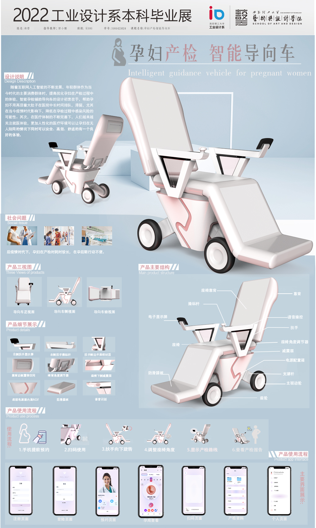 孕妇产检智能辅助导向车设计